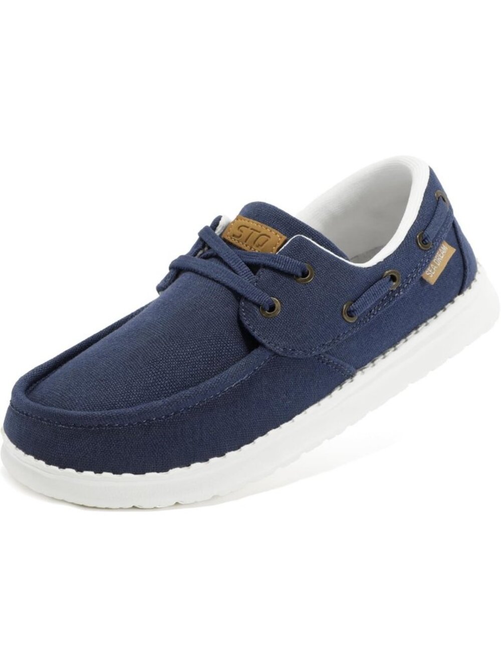 Casual Lace-Up Sneakers for Women | Stylish Canvas Boat Loafers, Comfortable Fit